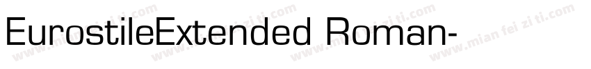 EurostileExtended Roman字体转换